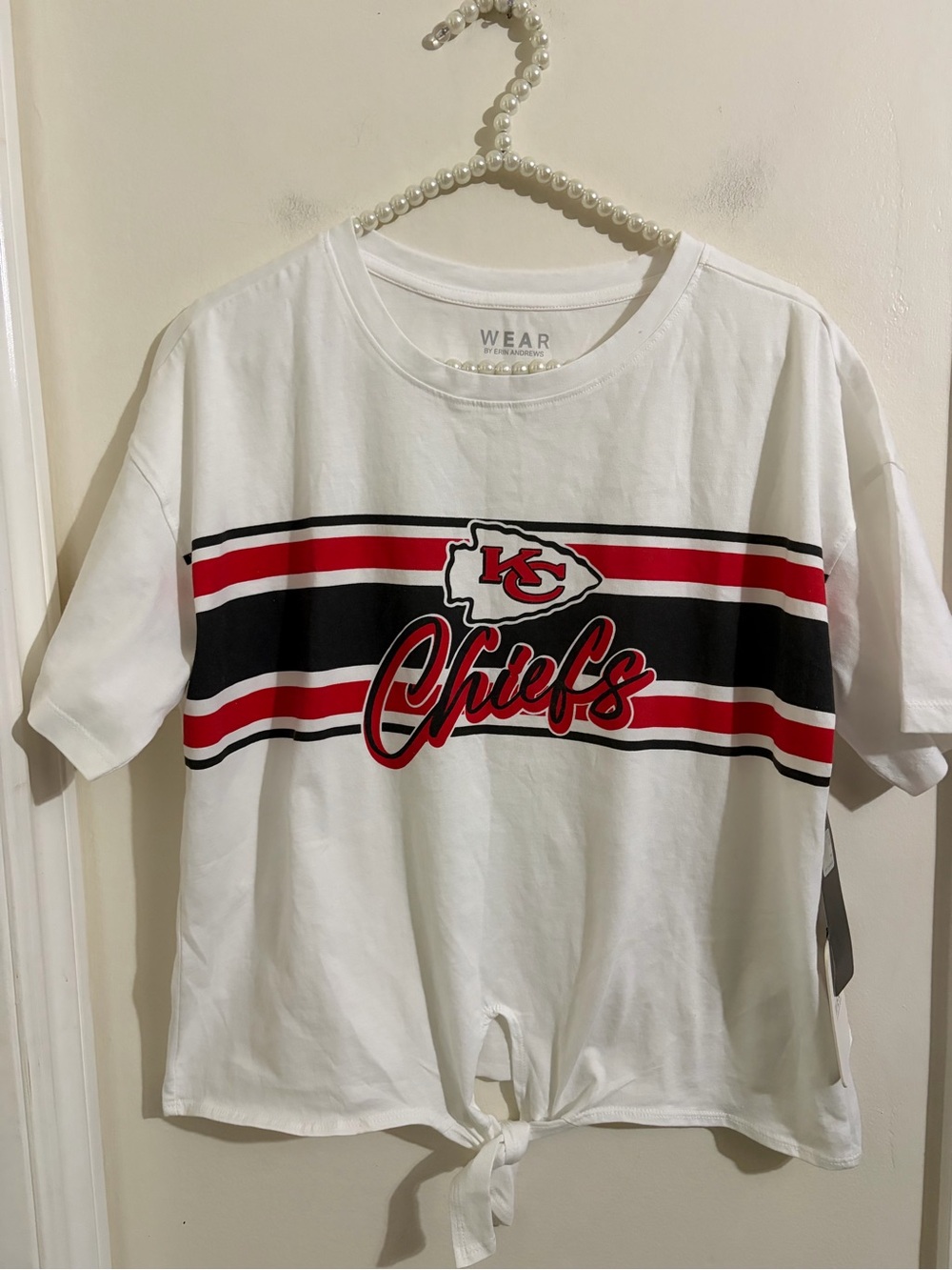 WEAR White Chiefs Graphic Tie-Hem Short Sleeve Tee